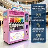 Distributeur automatique tactile JOYDD de 22 pouces, options de paiement multiples, surveillance à distance, gestion basée sur le cloud pour les parcs d'attractions