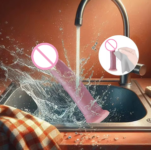 هزاز نسائي مزدوج الطبقات من السيليكون السائل والـ PVC، واقعي مع كأس شفط، مقاوم للماء، 190 جرام، ناعم للاستمناء، لعبة جنسية للبالغين - Product Image 4