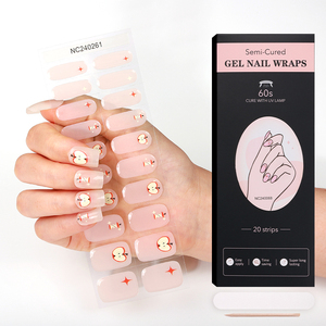 Showyboo - Pegatinas de <span class=keywords><strong>Uñas</strong></span> de Gel Transparente de Alta Calidad, Ecológicas, No Tóxicas, Precio de Fábrica, 100% Pulido, con Diseño Floral y Punta Francesa, Endurecimiento UV - Product Image 6