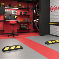 Baldosas Modulares de PVC de 6 mm para Piso de Garaje, Antideslizantes, Impermeables, con Sistema de Clic, Diseño Gráfico Moderno para Interiores, Lavaderos de Autos, Centros Comerciales y Parques