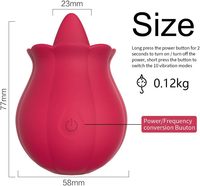 2026 Neues Design Nippel G-Punkt Rose Toy 2.0 Dicker Zungen-Vibrator Klitoraler Rosen-Vibrator Leckendes Erwachsenenspielzeug für Frauen