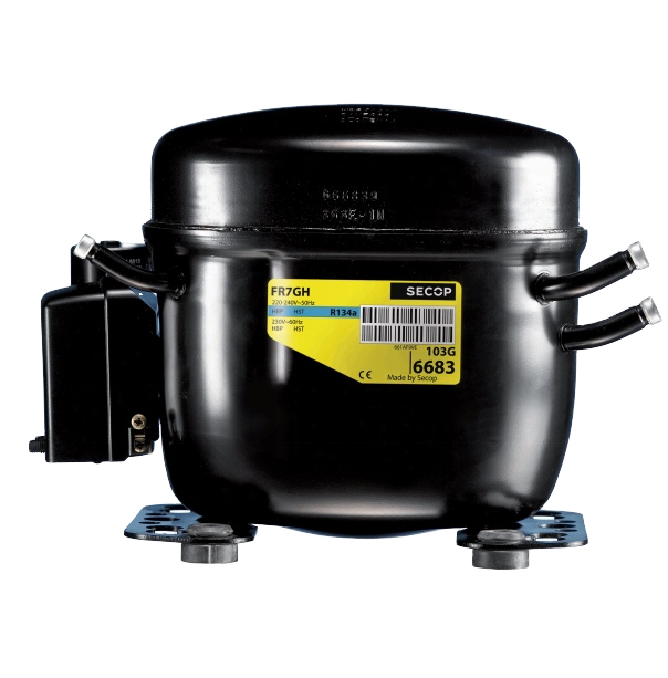 Original Brand R600a 1/4 HP Electric Stainless Steel Refrigeration Compressor 50Hz 220/240V Household Fridge Compressor 1 Year