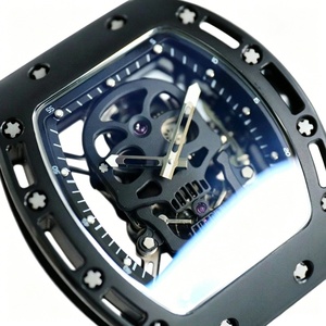 นาฬิกาสปอร์ตจักรกลระดับท็อป Super RM52-01 พร้อมพลังงานสำรอง หน้าปัดลายหัวกะโหลก ตัวเรือนเซรามิกสีดำ ดีไซน์ตูร์บิญอง - Product Image 4
