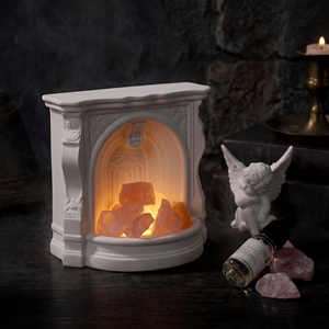 High Quality Fireplace Aromatherapy <b>Gift</b> <b>Set</b> Scented <b>Candle</b> & Fragrance Stone With Ambient Light For Gifting - Product Image 6