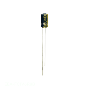 ตัวเก็บประจุแบบมีรู EEA-FC1V6R8B 6.8 uF 20% 35V ตัวเก็บประจุแบบมีรัศมี th 6.8 uF - Product Image 1