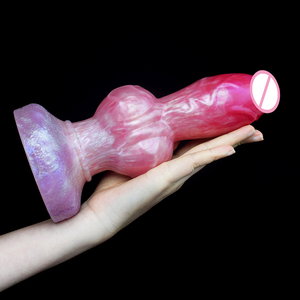 OEM ODM Big <span class=keywords><strong>Animal</strong></span> Dildo Dog Knot Dildo Anal Plug Ventosa en forma de consolador para las mujeres - Product Image 5