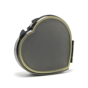 Portable Heart Tablet Pill Case Salt <strong>Spice</strong> Pepper Organizer Fish Oil Box Glass Mirror Stainless Steel Metal Pocket Storage <strong>Boxes</strong> - Product Image 3