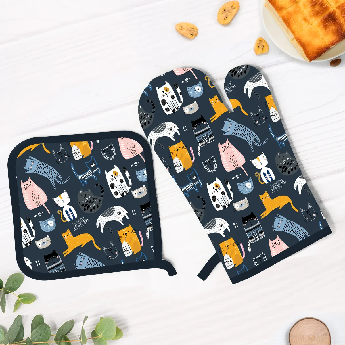 Wholesale Custom Animal Style Insulation Mitts and Pads Kitchen Oven Baking Special Heat Insulation Anti Hot