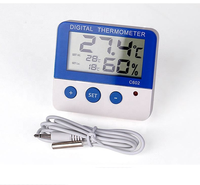 Digital Hygrometer Thermometer C602 Temperature Humidity Monitor with LCD Display and Alarm