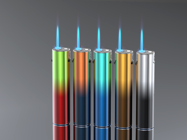 New Plastic Circular Metal Shell Disposable Lighter, Cheap Lighter, Windproof