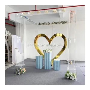 Almofadas acrílicas transparentes para decoração, mandap acrílico transparente para casamento, dossel, arco, chuppah