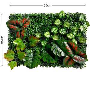 Artificial Tropical Green <b>Wall</b> Panel Faux Living <b>Wall</b> Decor for Indoor Outdoor Modern Garden Home Wedding - Product Image 3