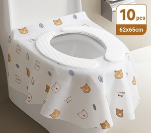 Fundas Desechables Extra Grandes para Asiento de Inodoro, Impermeables, Paquete de 10, para Niños, Adultos, Entrenamiento para Ir al Baño, para Viajes - Product Image 6