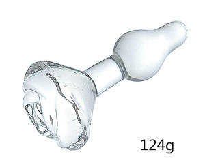 Glazen Anale Butt Plugs Met Bloem G-Spot Stimulator <span class=keywords><strong>Sexy</strong></span> Massager Crystal Seksspeeltje Glazen <span class=keywords><strong>Dildo</strong></span> - Product Image 3