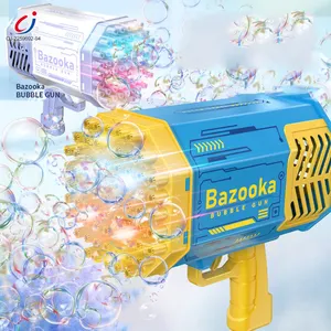 Chengji populaire en plastique 69 trous bazooka pistolet à bulles savon automatique jouet de plein air 2024 mise à niveau 69 trous bulle bazooka mitrailleuse