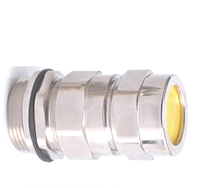Presse-étoupe EX M20 simple compression antidéflagrant blindé pour câble basse tension, en laiton et acier inoxydable 304, indice de protection IP66, certifié ISO9001