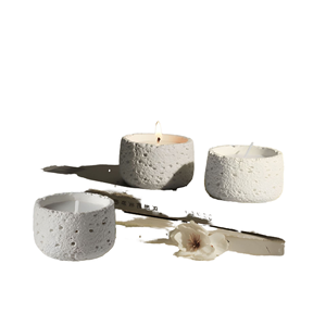 Vela de Soja Artesanal de Lujo <span class=keywords><strong>Mimi</strong></span> en Frasco de Piedra - 100% Orgánica, Natural, Vegana, Aromática, para Diwali, Bodas, Ramadán, Fiestas - Product Image 4