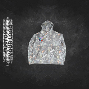 Sudadera con Capucha Unisex 100% Algodón con Cierre y Bordado, Diseño de Logotipo con Impresión Digital Personalizada, Ropa Urbana de Alta Calidad, Gruesa y Holgada para Invierno - Product Image 1