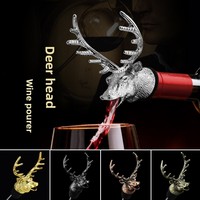 Verseur de vin en forme de tête de cerf allemande authentique, décanteur de vin rouge haut de gamme avec armure métallique gravée, articles pour la maison, cadeau d'affaires