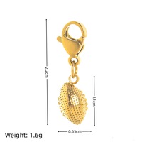 À la mode DIY Personnalisé Multi En Acier Inoxydable PVD Or Football Charme Vintage Golf Tennis Raquette Balle Loisirs Charme Pendentif