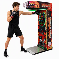 Machine de boxe d'arcade Punch Kick - Jeu de parc d'attractions à monnayeur en plastique anglais avec garantie d'un an