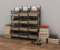 Neodream Heavy Duty Enkelzijdige Winkeldisplay Metalen Houten Fruitdisplayrek/Fruitstandaard