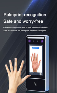 5-inch Facial Recognition <strong>Fingerprint</strong> Palm Vein RFID Card Time Attendance Machine Biometric <strong>Access</strong> <strong>Control</strong> System - Product Image 2