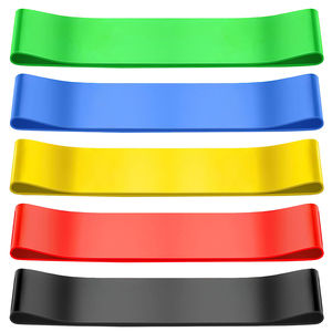 Lot de 5 bandes d'assistance pour exercices de yoga et Pilates, résistantes à la déchirure, sans latex, avec logo personnalisé, pour <span class=keywords><strong>Crossfit</strong></span> - Product Image 6