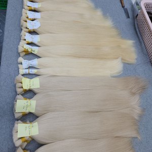 ผมต่อแบบพรีเมียม เวอร์จิ้น เวียดนาม แท้ 100% แบบมัดเป็นช่อ  ถักด้วยเครื่องจักร  แบบดับเบิ้ลเวฟท์  ซุปเปอร์ดับเบิ้ลดรอน  น้ำหนัก 100 กรัม  ความยาว 8 นิ้ว - Product Image 6