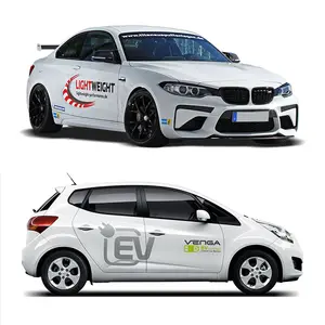 Custom Sport Racing Auto Wrap Graphic Full Body Decal Printing , Vinyl Lettering Transfer Weatherproof PVC Car Stickers