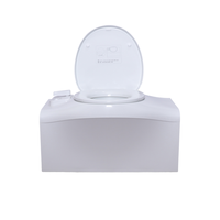 HWhongRV Rear RV Car Cassette Toilet with Electric Flush Lightweight PP Material for Campervan Caravan or Motorhome