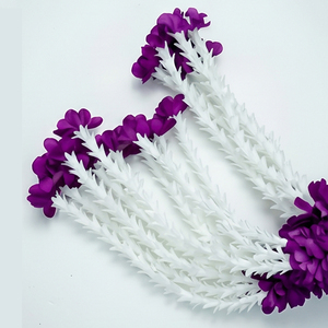 Artificial Purple and <b>White</b> Flower Garland Decorative <b>Hanging</b> Floral Mala for Wedding Festival Temple Event Decoration - Product Image 3