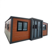 Maison conteneur de luxe personnalisée, extensible et pliable, fabriquée en Chine, 20ft 30FT 40FT, maisons préfabriquées avec chambre, mini-maison pliable