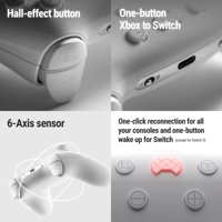 Control de Juego Inalámbrico OEM de 2.4GHz con Botón Turbo y Giroscopio de Seis Ejes para Nintendo Switch, Suministro de Fábrica PB