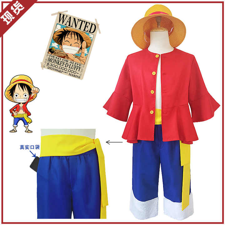 Compre Conjunto japonês de cosplay de uma peça, anime macaco d