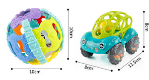 Nouvelle Conception Voiture à Roulettes Sonore pour Bébés de 24 Mois, Jouet de 5 Pouces pour Garçons et Filles, Couleurs Assorties, Jouet de Jeu O Ball, Cadeau pour Tout-Petits - Product Image 4