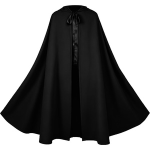 Capa con capucha, color rojo vino, disfraz de Cosplay para Halloween, juego de rol de mago y vampiro, tamaño adulto - Product Image 2
