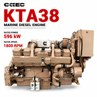 Motor Diésel Marino Original SCDC CCEC Cummin KTA38 Serie 800hp 1800RPM KTA38-M para Buque de Carga y Embarcación de Trabajo con CCS