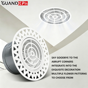 Grille de ventilation encastrée invisible sans cadre en plastique pour système de refroidissement HVAC résidentiel MVHR - Product Image 2