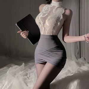 Set di Biancheria Intima Erotica di Alta Qualità per Adulti, Vestaglia Sexy con Apertura all'Inguine, Lavabile, in Pizzo, per Appuntamenti Romantici - Product Image 1