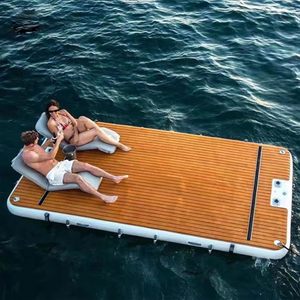 แพยางเป่าลมรูปเครื่องบินแบบกำหนดเอง สำหรับเล่นน้ำกลางแจ้ง รองรับได้ 6 คน - Product Image 3