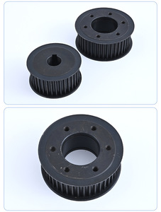 アルミ合金ダブルギアエッジ同期ベルトプーリー非標準タイミングマルチ仕様テーパースリーブスチールOEM用 - Product Image 5