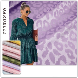 NOUVELLE ARRIVÉE TISSU JACQUARD SATIN LÉOPARD SCINTILLANT EN SPANDEX POUR CHEMISES OU ROBES FEMME - Product Image 2