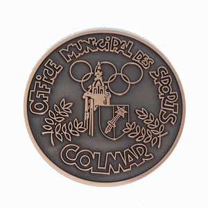 Moneda Conmemorativa de la Hazaña Plated Event Challenge con Hoja de Arce, de Metal Grabado en Oro, para Oficina y Deporte, en Bolsa OPP, Monedas Antiguas, Moneda de Plata, Personalizada Global - Product Image 2