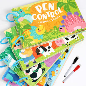 Tarjetas de Entrenamiento de Control del Lápiz Borrables con el <span class=keywords><strong>Alfabeto</strong></span>, el Océano y los Números para la Educación Temprana Montessori, Libro de Educación Temprana - Product Image 2