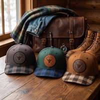 Cappellino da Baseball di Alta Qualità con Visiera a Contrasto a Quadri, Fornitura Transfrontaliera, Piccoli Lotti, Consegna Rapida, Logo Personalizzabile Disponibile