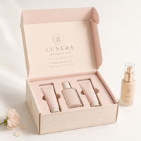 Boîte à colis en carton ondulé recyclable pour flacon de parfum, carton d'expédition auto-scellant, fournisseur de logo personnalisé