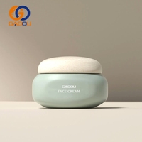 Flacon pompe design de luxe 30ml 50ml, ensemble d'emballage cosmétique en verre dépoli pour soins de la peau avec bouchon à bille et compte-gouttes pour sérum