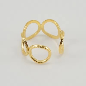Titanium Steel Interlocking One-<b>size</b> <b>Ring</b> for Women, 18K Stainless Steel Personalized Movable <b>Adjustable</b> <b>Ring</b> Fashion Jewelry - Product Image 3