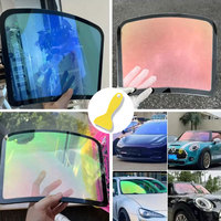 Film teinté auto-adhésif pour pare-brise à changement de couleur verre de fenêtre de voiture film solaire caméléon à haute dissipation thermique